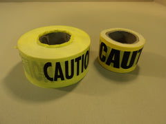 Standard Caution Tape 3-Inch Yellow/Black 2 Rolls -- New