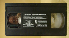 MGM  007 The Wold Is Not Enough VHS Movie  * Plastic * -- Used