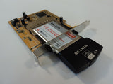 Belkin Wireless PC Card Pre-N Desktop Network IEEE 802.11b/g 2.4 GHz F5D8000 -- New