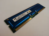 Samsung RAM Memory Module 128MB PC700 RDRAM RIMM 184-Pin RAMBUS MR18R0828AN1-CK7 -- New