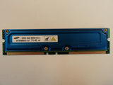 Samsung RAM Memory Module 128MB PC700 RDRAM RIMM 184-Pin RAMBUS MR18R0828AN1-CK7 -- New