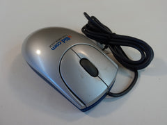 Standard USB Scroll Wheel Optical Mouse Gray Wired Two Button UBID -- Used