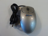 Standard USB Scroll Wheel Optical Mouse Gray Wired Two Button UBID -- Used