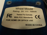 Standard USB Scroll Wheel Optical Mouse Gray Wired Two Button UBID -- Used