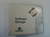 Gateway 1 1/2 in Software CD 2 Ring Binder White 12 Slots 9900378 -- Used