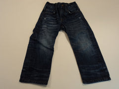 Denim Boys' Jeans Relaxed Stonewashed 100% Cotton Male Kids 2-3Y Blues Solid -- Used