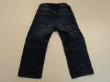 Denim Boys' Jeans Relaxed Stonewashed 100% Cotton Male Kids 2-3Y Blues Solid -- Used