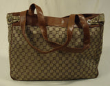 Chadwicks Purse Nylon Female Adult Satchel Brown/Beige Diamond 012-134 -- New