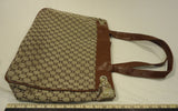 Chadwicks Purse Nylon Female Adult Satchel Brown/Beige Diamond 012-134 -- New