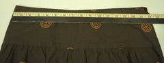 Old Navy Skirt Cotton Female Adult 6 Brown/Orange Dots/Beaded 67-58ON -- New with Defect