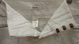 Rickis Capri Pants Rayon Female Adult 10 White Solid 012-13rr -- New No Tags