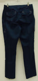 Earl Jean Cargo Pants Cotton Female Adult 10 Navy Blue Solid w/ Studs BFEJ1 -- New No Tags