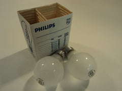 Philips 40 Watt Incandescent Light Bulbs Frosted Pack of 2 130V -- New