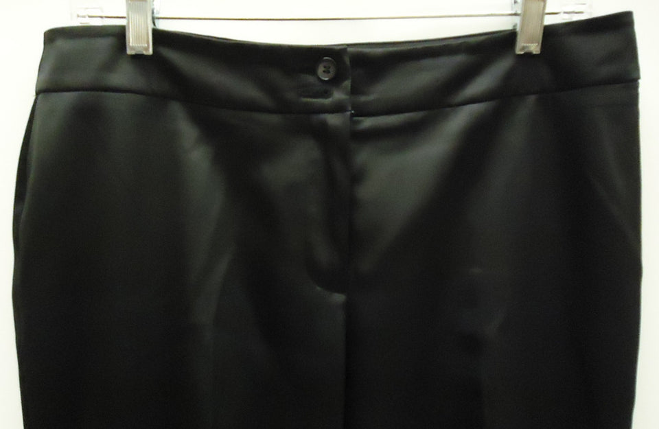 N Company Dress Pants Polyester Female Adult 10 Black Solid XANC2 -- N