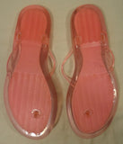 Generic Flip Flop Shoes Man Made Female Adult Large 9-10 Pink Flower 050912-1171er -- New No Tags