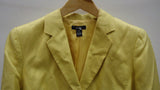 Alfani Coat Silk Female Adult 10 Yellow Solid 014-15AF -- New No Tags