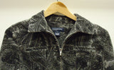 Jones New York Coat Cotton Female Adult S Gray  Paisley  XA945 -- New No Tags