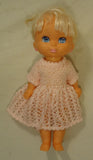 Grand Group 014-22gg Vintage Baby Doll with Crocheted Dress Plastic Fabric -- Used