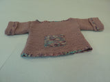 Handcrafted Girls Baby Sweater Pink Bulky Acrylic Wool Mix Female Kids 0-1 -- New No Tags