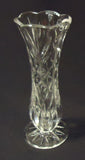 Deplomb Crystal Vase 8in x 3in x 3in DEP987 Vintage Crystal  -- Used