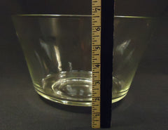 Designer Large Bowl 7in x 11in x 11in 58-58fb Vintage Glass  -- Used