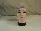 Handcrafted Reversible Slouchy Hat Beige With Sparkles Merino Wool Female Adult -- New No Tags