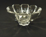 Designer Crystal Dish 6in x 6in x 3in 55-08cc Vintage Crystal  -- Used