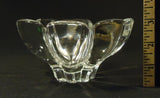 Designer Crystal Dish 6in x 6in x 3in 55-08cc Vintage Crystal  -- Used