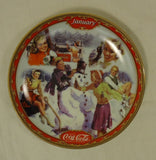 Bradford Exchange 18851A * Coca-Cola Collector Plate 5 3/4in January 1999 Porcelain  -- Used