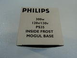 Philips 300 Watt Frost Incandescent Lamp Frost PS35 Series 300 99IF 120v 130v -- New