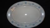 Noritake 14in Platter Contemporary Medium Oval 2482 Blue Hill Vintage China -- Used