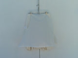 Mac & Jac Asymmetrical Skirt Lined Cream Polyester Rayon Female 12 Solid -- Used