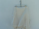 Mac & Jac Asymmetrical Skirt Lined Cream Polyester Rayon Female 12 Solid -- Used