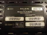 Belkin Wireless Pre-N Router Gray/Black Airgo F5D8230-4 -- Used