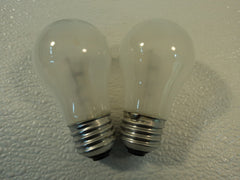 Philips 40 Watt Incandescent Light Bulb 2 Pack Frost Appliance A15 Series 40A/15 -- New