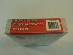 Precision Instruments Two Port Parallel Printer Autoswitch Gray SWITCH2AC -- New