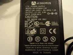 Audiovox Power Supply ITE 12VDC 3.8A 100-240V 50-60Hz 1.4A UP06021120 -- Used