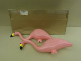 Southern Patio HDR Pair Of Flamingos Pink/Yellow/Black Lawn Ornament 499478 -- New