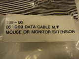 Standard 6-Ft Data VGA Cable M/F Mouse Monitor Extension 128-06 -- New