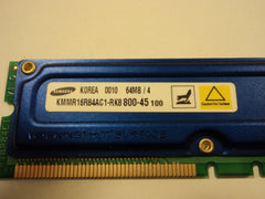 Samsung IBM 64MB/4 700MHz RAM Memory Green/Blue KMMR16R84AC1-RK8 800-45 -- New