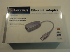 Hawking Ethernet Adapter USB 10/100M Fast UF100 -- New