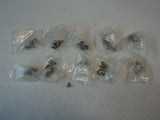 Designer Computer Screws 3/8 Inches Lot of 80 Silver Metal -- New