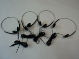 Standard Headsets Lot of 4 Black Telephone Systems Adjustable -- Used
