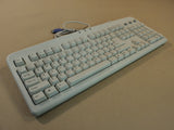 Aopen Deluxe Computer Keyboard PS2 Light Gray PS/2 9000007131 -- Used