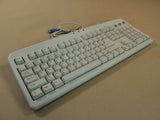 Aopen Deluxe Computer Keyboard PS2 Light Gray PS/2 9000007131 -- Used