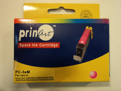 Prinart Ink Cartridge Magenta Canon BJC-3000/6000 S400/S400P/S450/S500 PC-3eM -- New