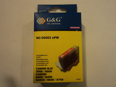 G&G Ink Cartridge Magenta Canon BJC-3000/6000 S400/S450/S4500/S600/S750 -- New