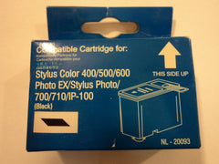 Compatible Ink Cartridge Black Epson Stylus 400/500/600 NL-20093 -- New