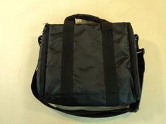 Standard 13 Inch Laptop Bag Padded Black One Exterior Pouch Shoulder Strap Nylon -- Used