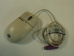 Microsoft IntelliMouse PS2 Ball Mouse Gray 2 Button 1.2A Scroll Wheel X04-72168 -- Used